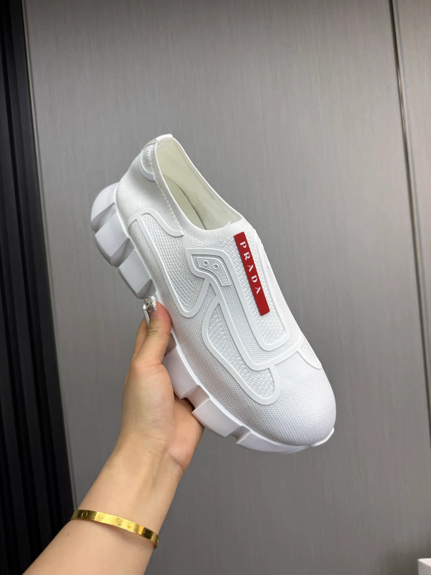 Men's shoes 💰580💰 [PRADA] Popular men's shoes shipped 👏Official website synchronized ⬆️Original fly-woven fabric + cowhide lining, 1⃣️:1⃣️reproduction, original sole, 38-45 (45. Customized, non-refundable)